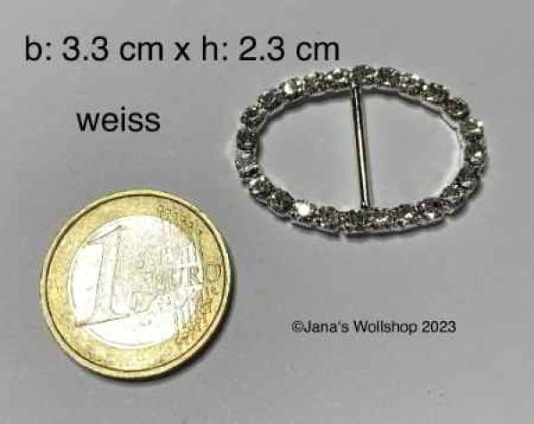 Gürtelschnalle mit Strass .. Oval